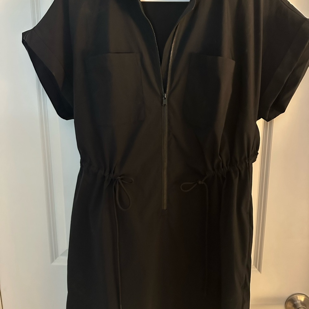 Athleta Causal Zip-Front Dress